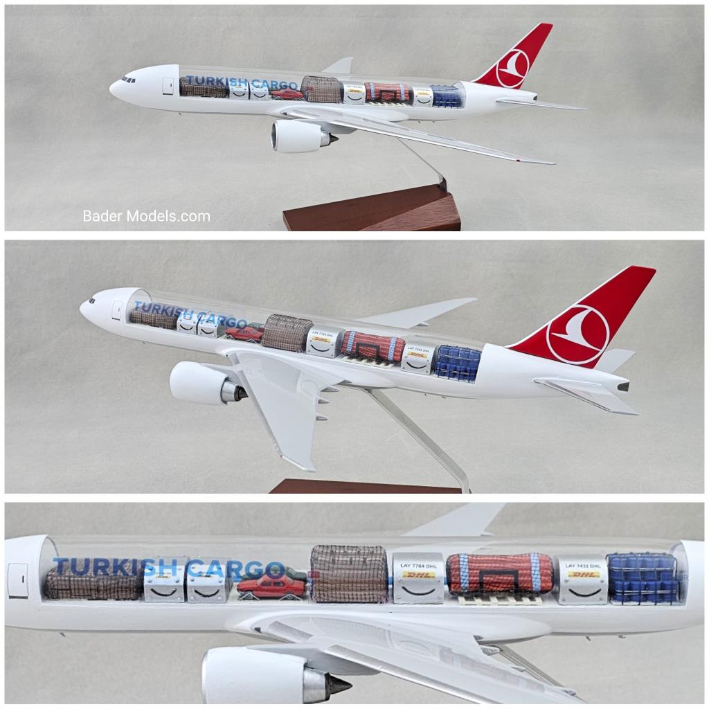 Turkish Cargo - B777-200F - (1:100) - 180° Clear Top